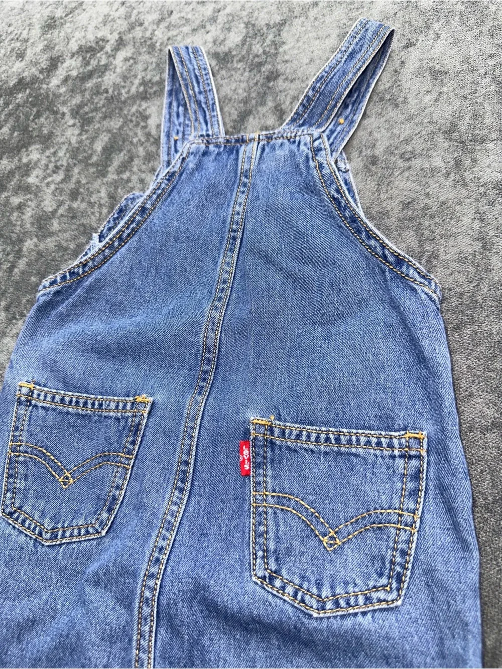 Levi's Kids Light Blue Denim Overalls with Front Pocket